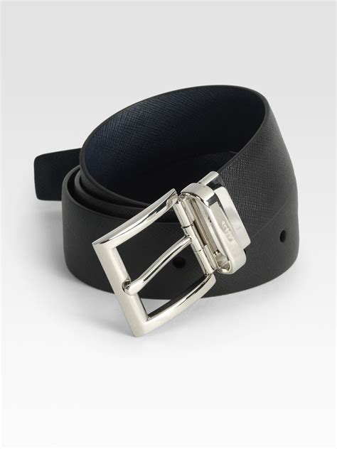 black prada belt men